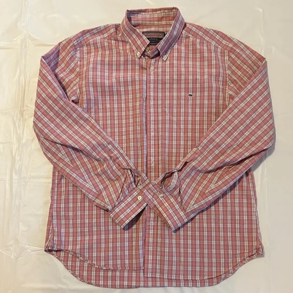 Vineyard Vine Men’s Flannel Plaid Size L - Picture 1 of 4